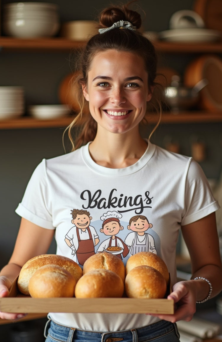 "Whisk, Bake, Wear – Tees for Passionate Bakers!"